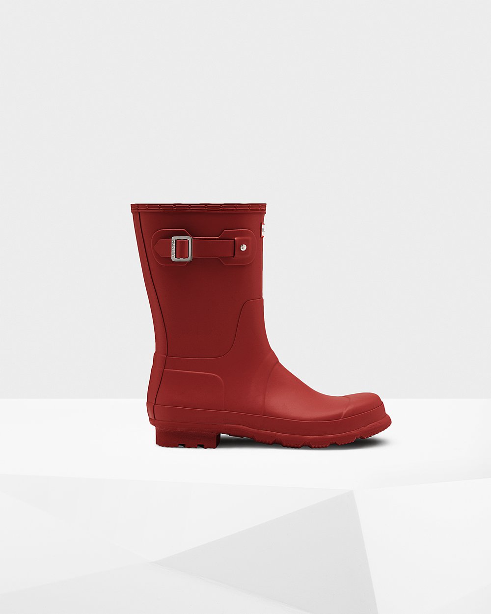 Hunter Original Short Rain Boots - Clearance Mens Red - ERKOVW462